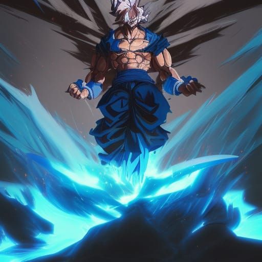 blue evil goku