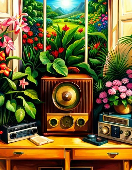 Grandpa's Old Radio   by @IllustratedSJP