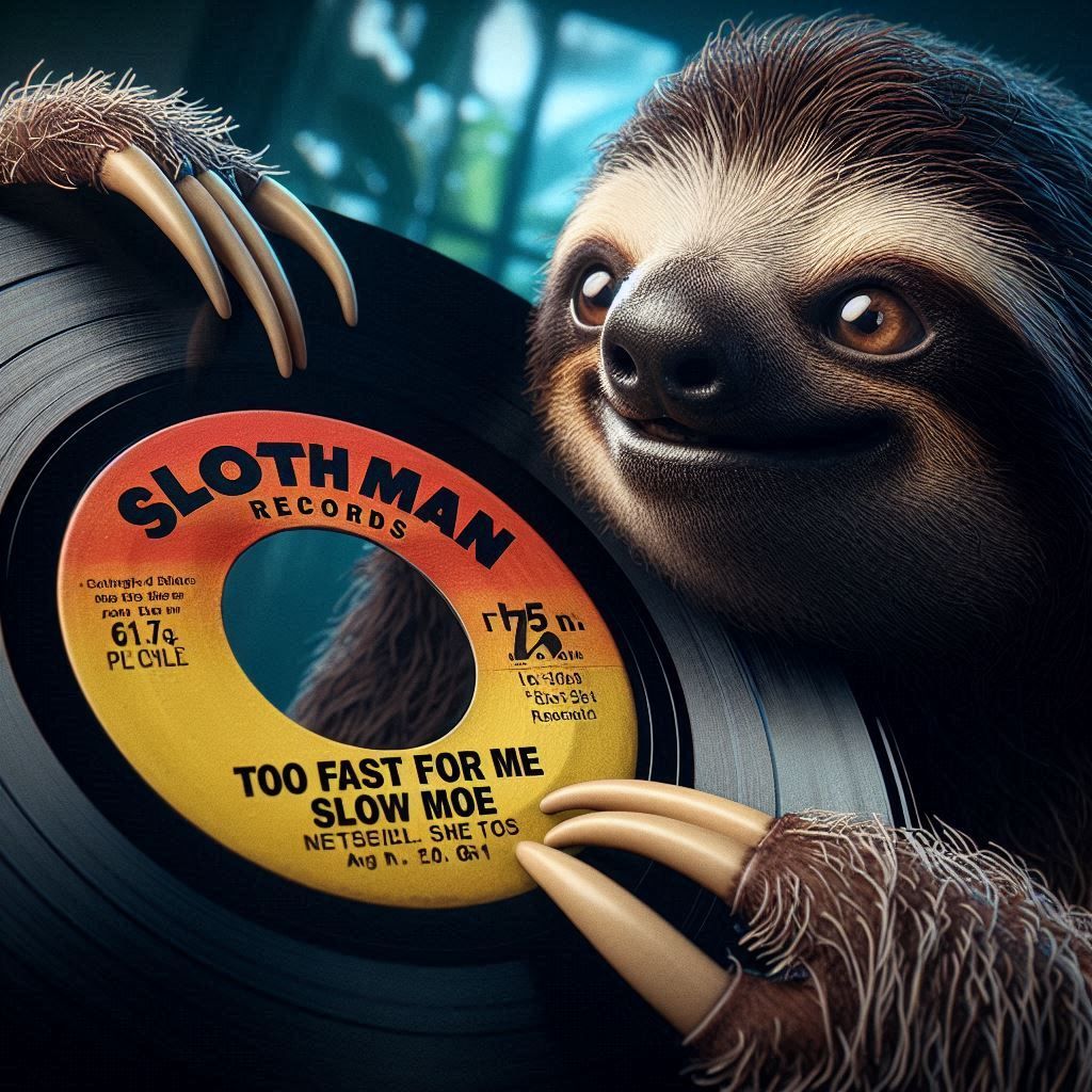 Sloth Man Records Presents "Too Fast for Me" by Slow Moe