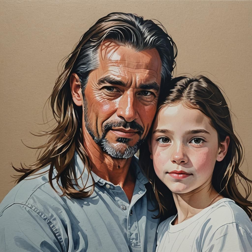 father and daughter  by @Alison Kimber