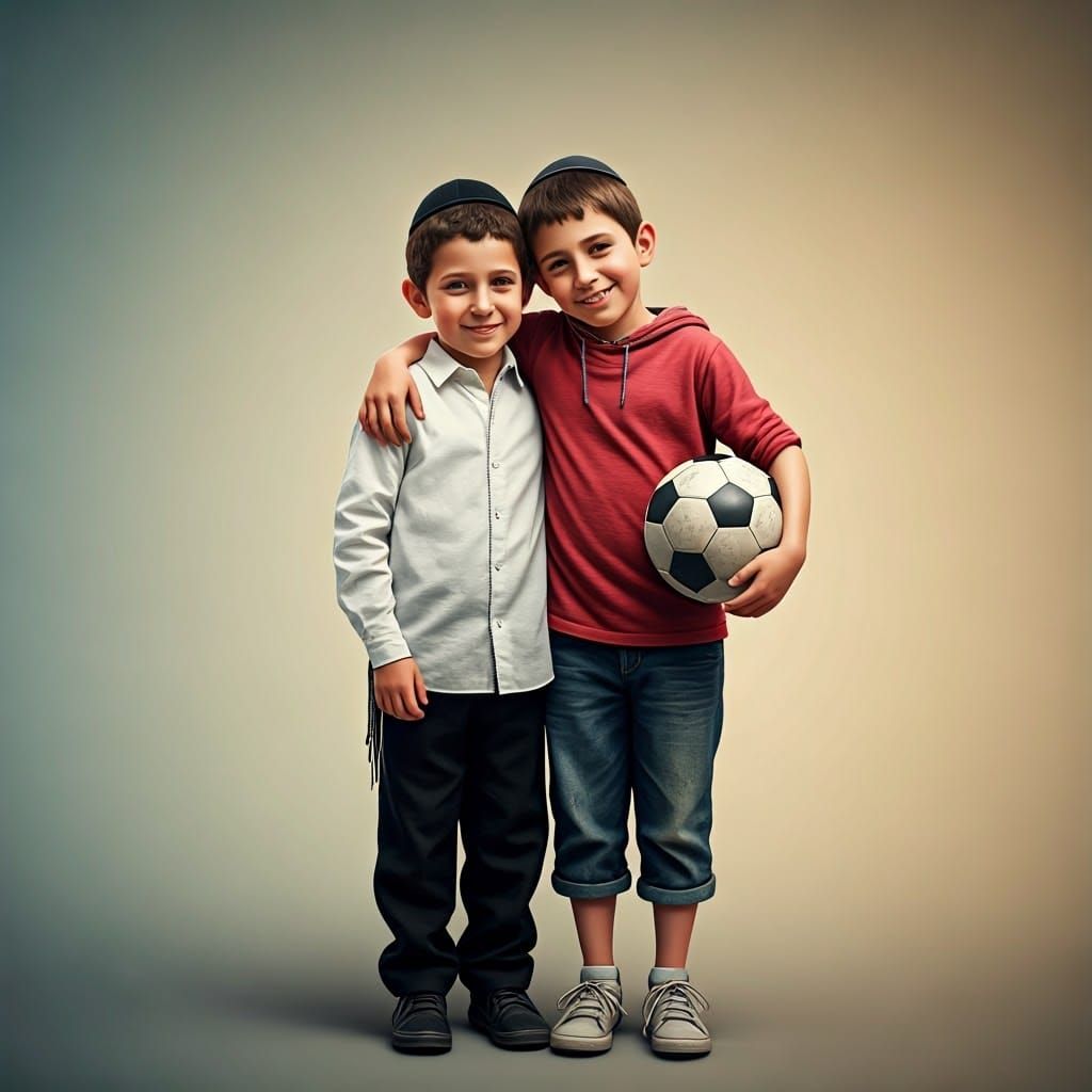 Brotherly Love in Vibrant Colors