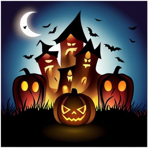 Halloween, - AI Generated Artwork - NightCafe Creator