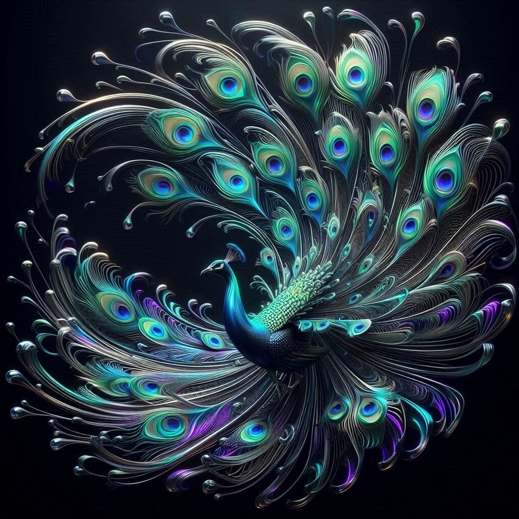 Artistic peacock 2