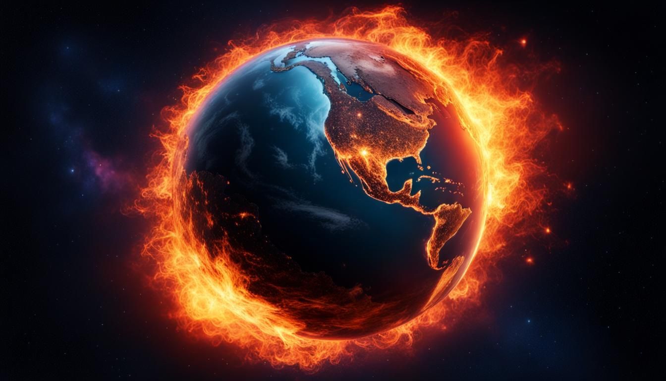 Planet earth on fire!!!
