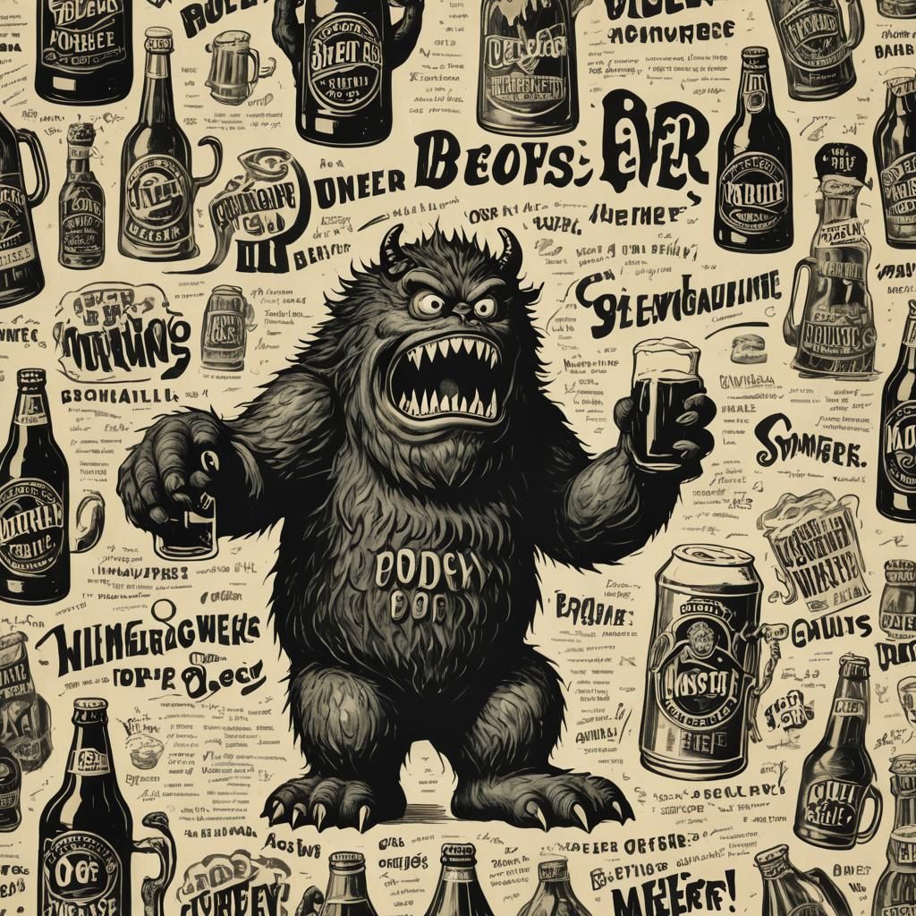 Beer Monster 🍻 - AI Generated Artwork - NightCafe Creator