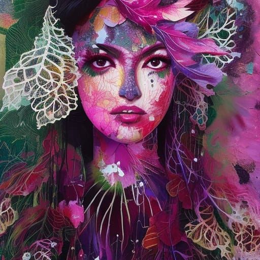 Woman with Frills 14-4 - AI Generated Artwork - NightCafe Creator