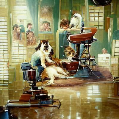 vintage pets groomer salon