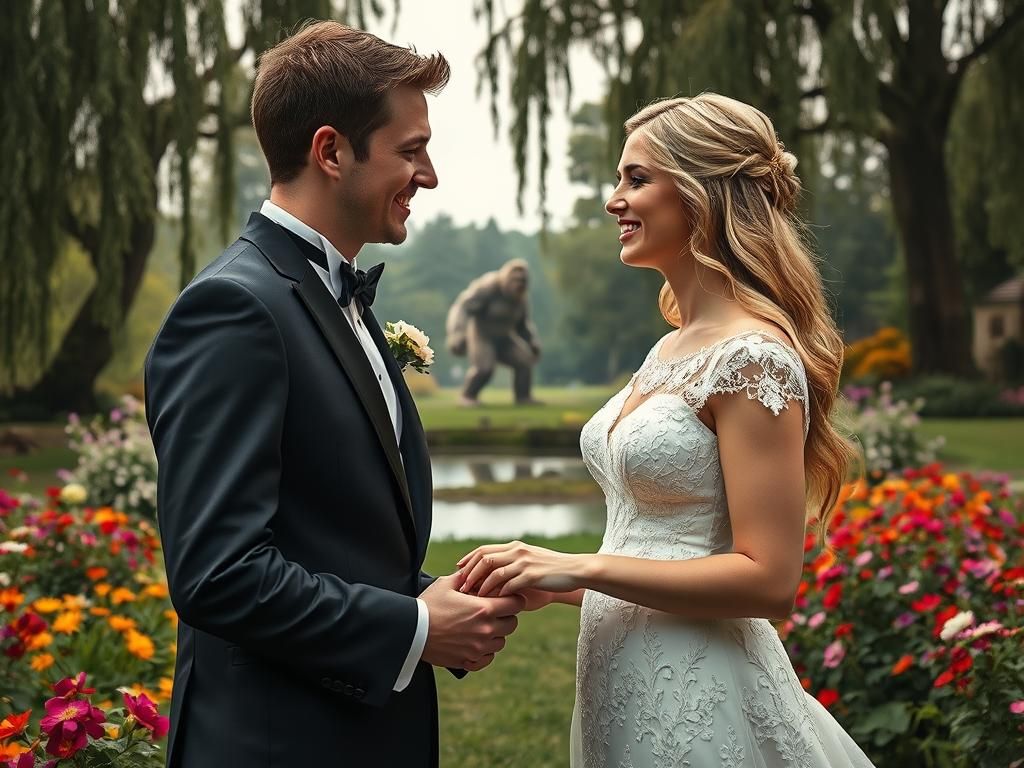 Squatch photobomb  by @Horror AU sec