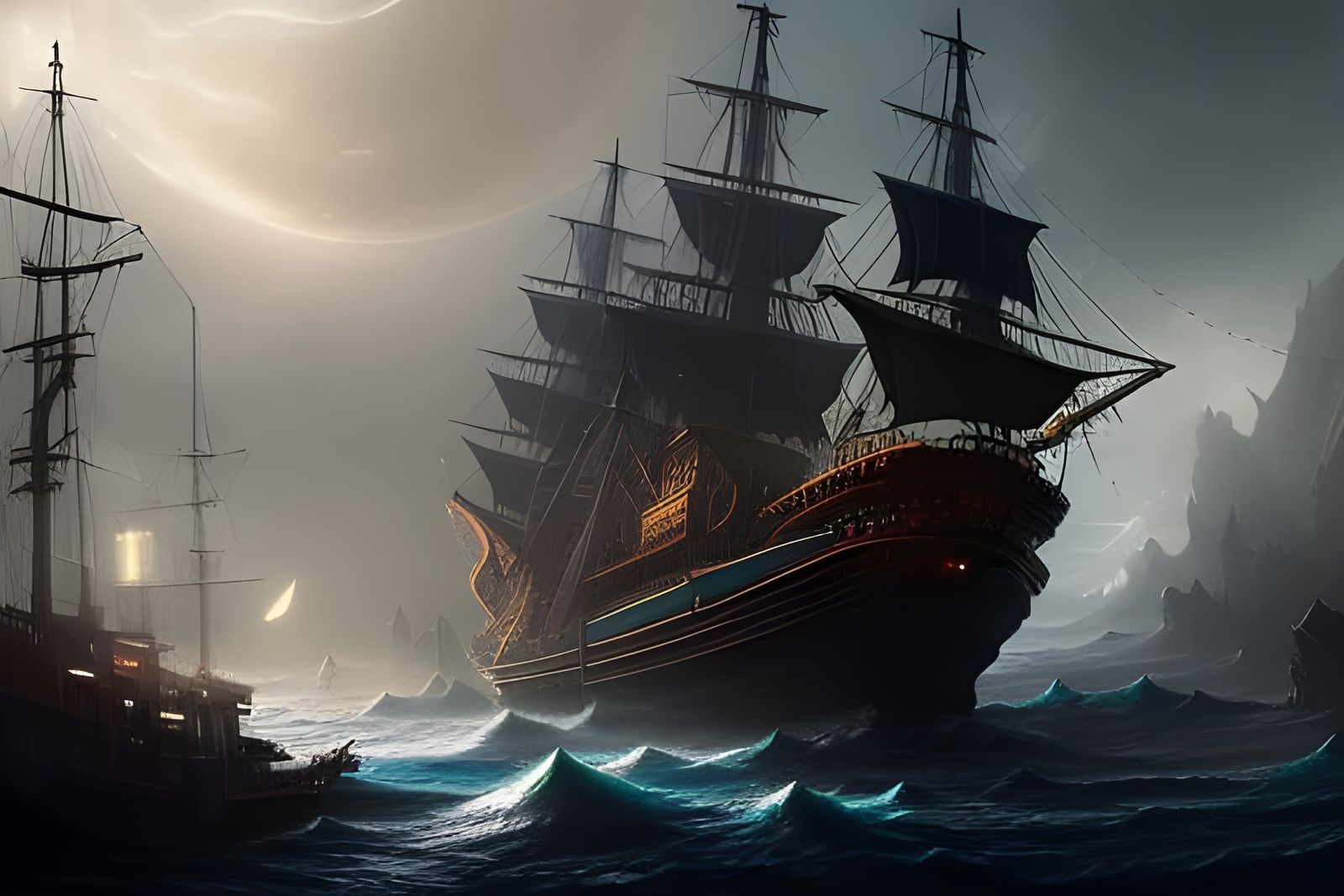 Ship - AI Generated Artwork - NightCafe Creator