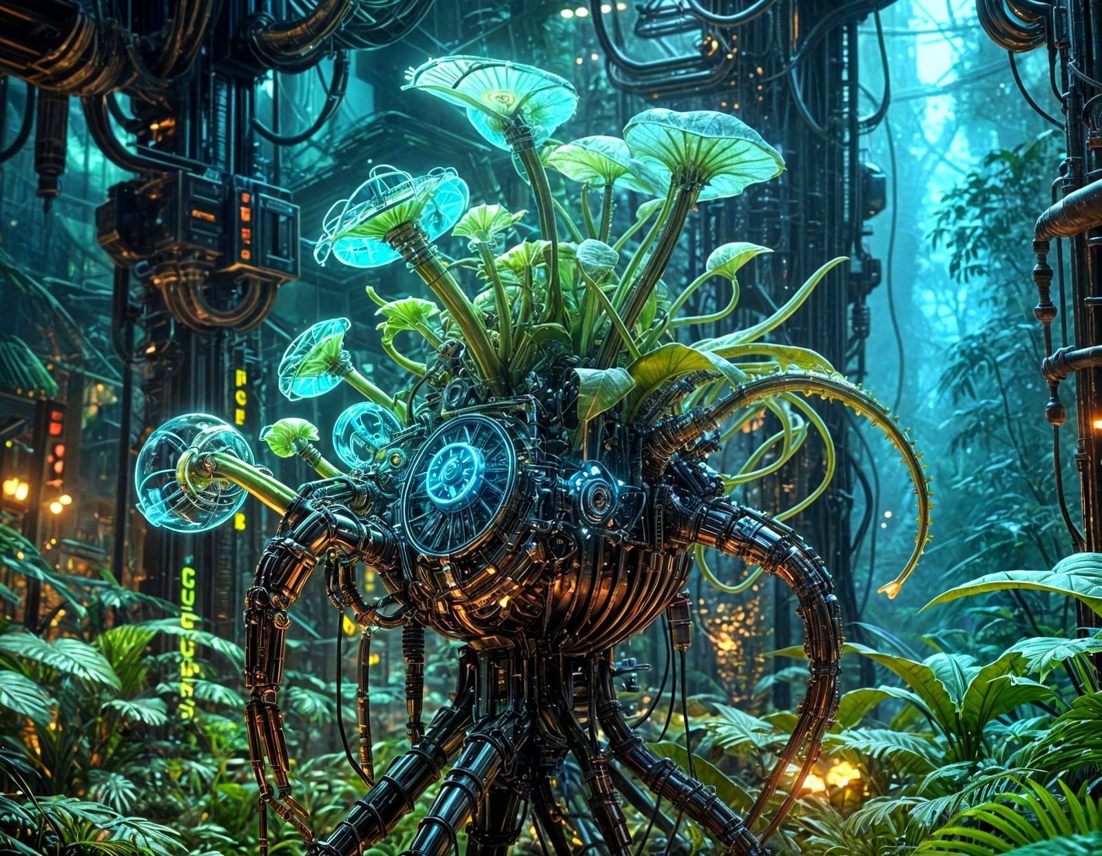 Ambulatory Insectivorous Cyber Plant  by @Phaedrus