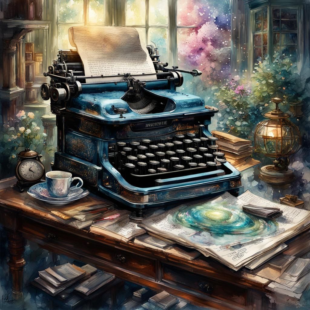 Vintage Typewriter   by @Little Red Riding Hood 