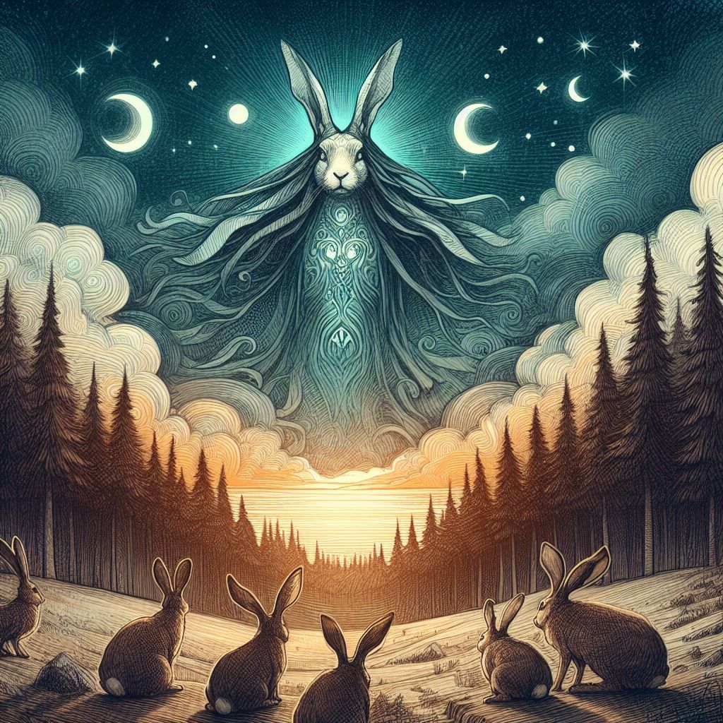 Appearance of the rabbit goddess