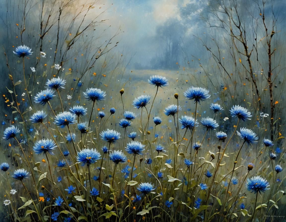 Blue field