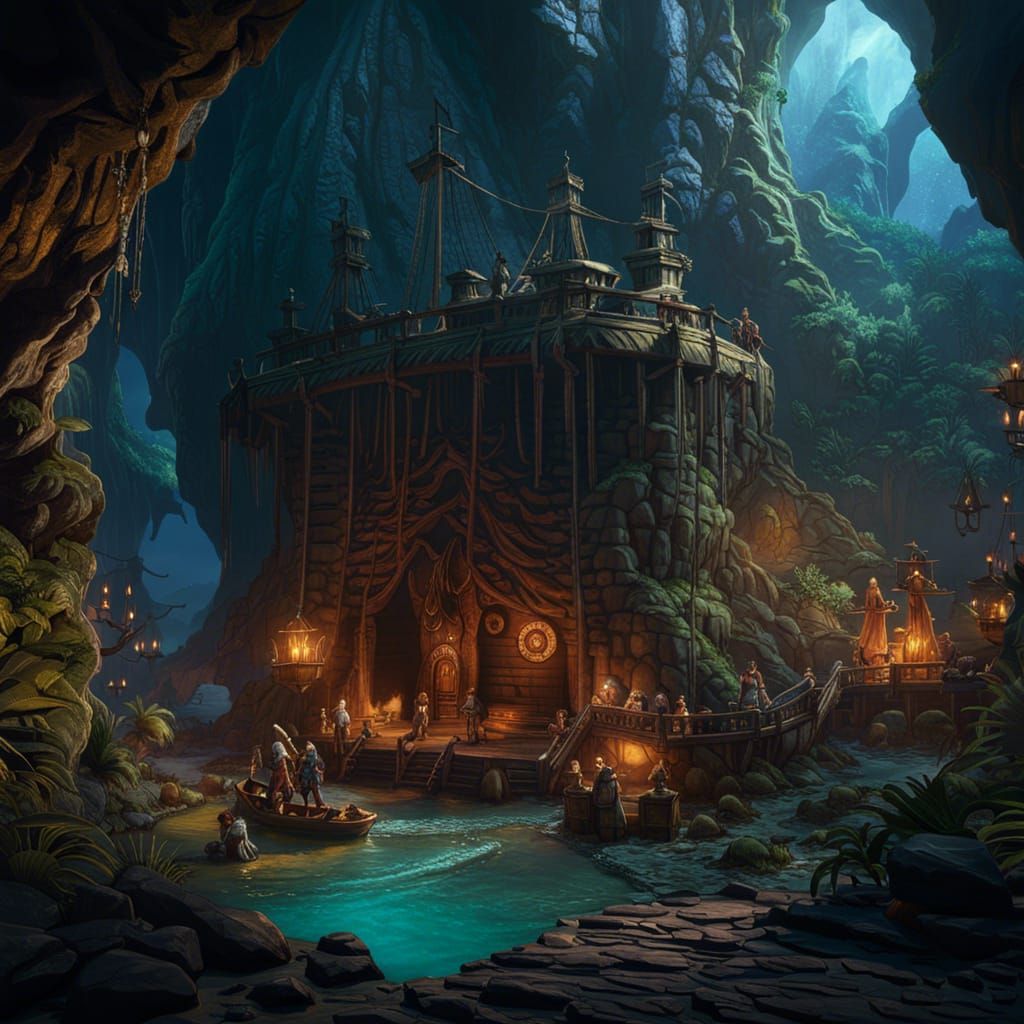 Pirate Hideout  by @RubyKane