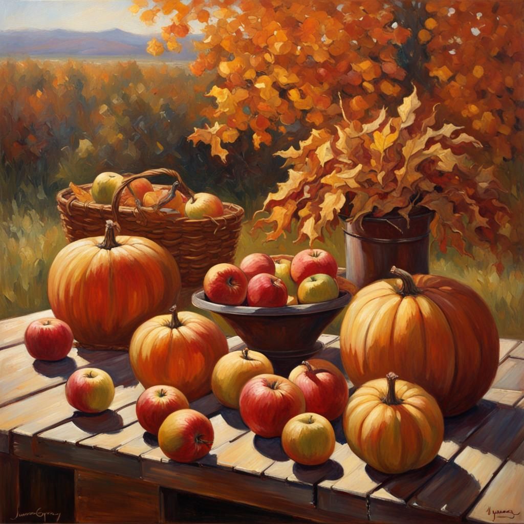 Fall Harvest - AI Generated Artwork - NightCafe Creator