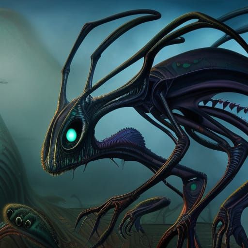 Alien - AI Generated Artwork - NightCafe Creator