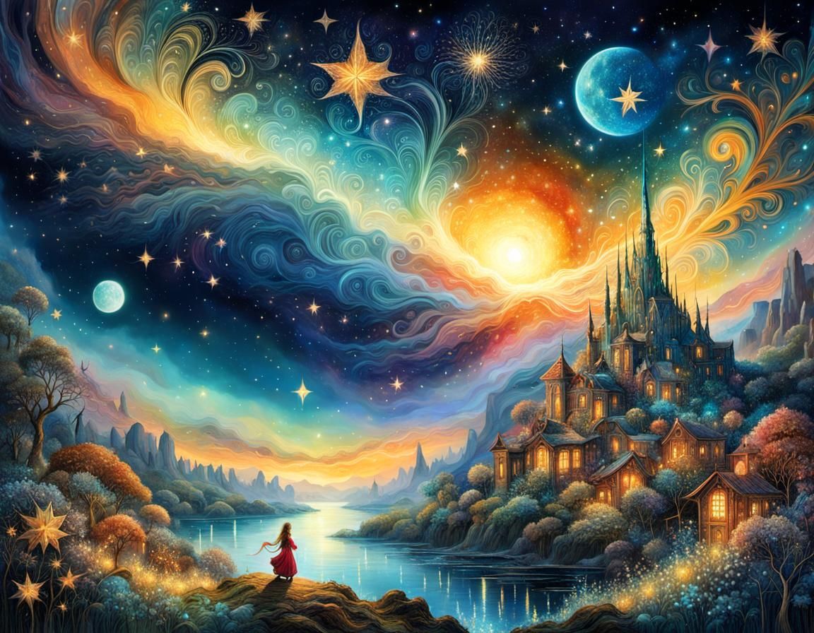 starry dreams  by @MindArtXL