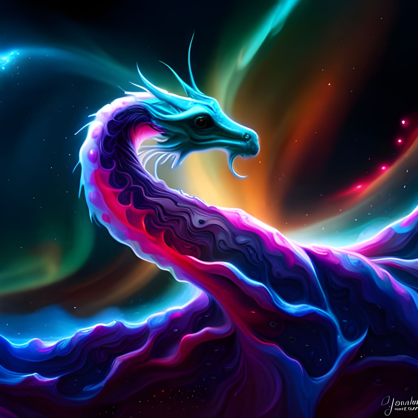 Pillar Serpent 3 - AI Generated Artwork - NightCafe Creator