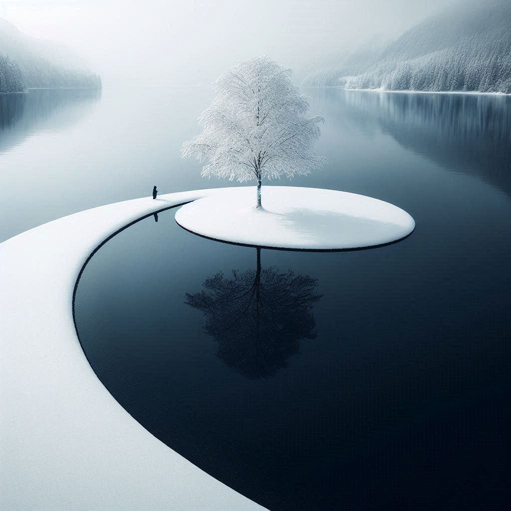 Serene Winter Reflection