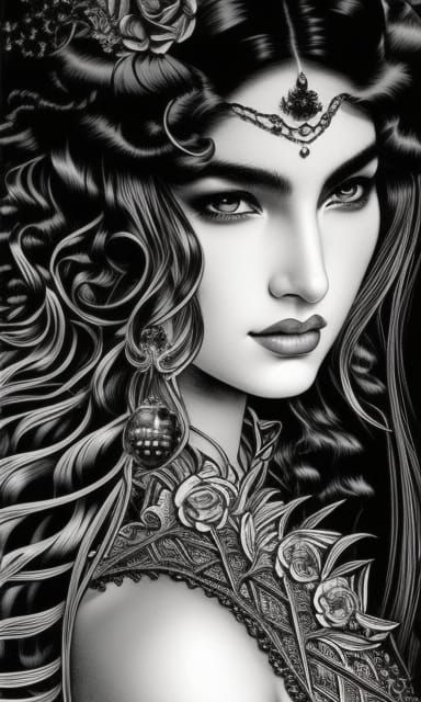 "beauty" :: by comic book. storybook illustration, magical r...