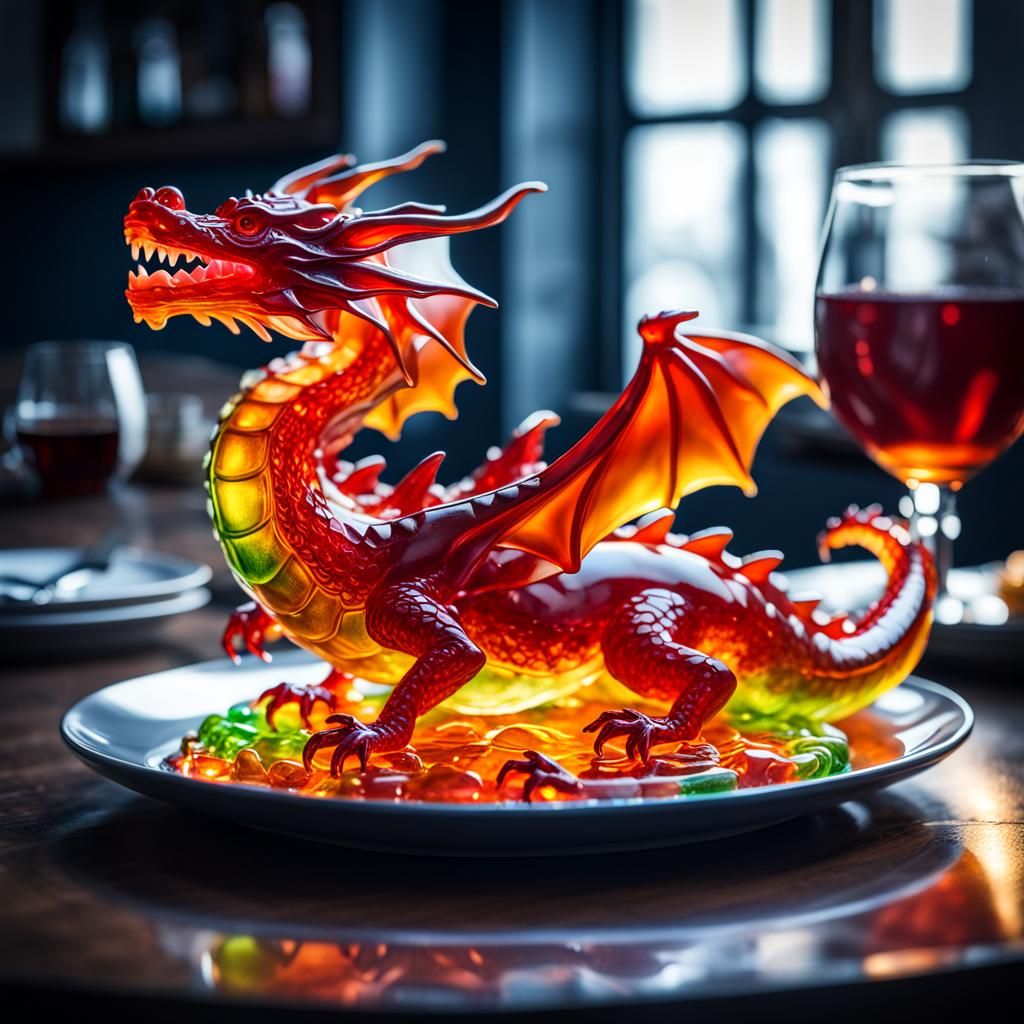 A Jello Dragon - AI Generated Artwork - NightCafe Creator