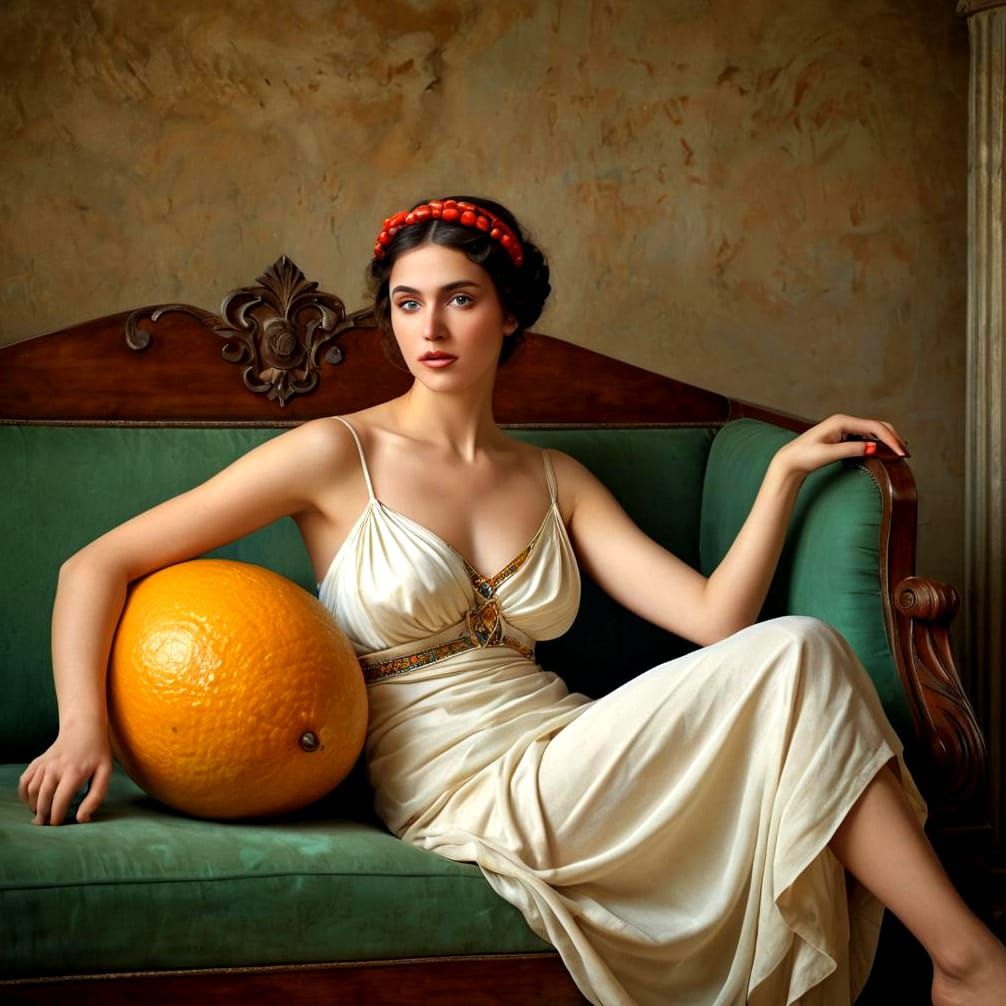 Beautiful Greek Ladies in Surreal Landscape