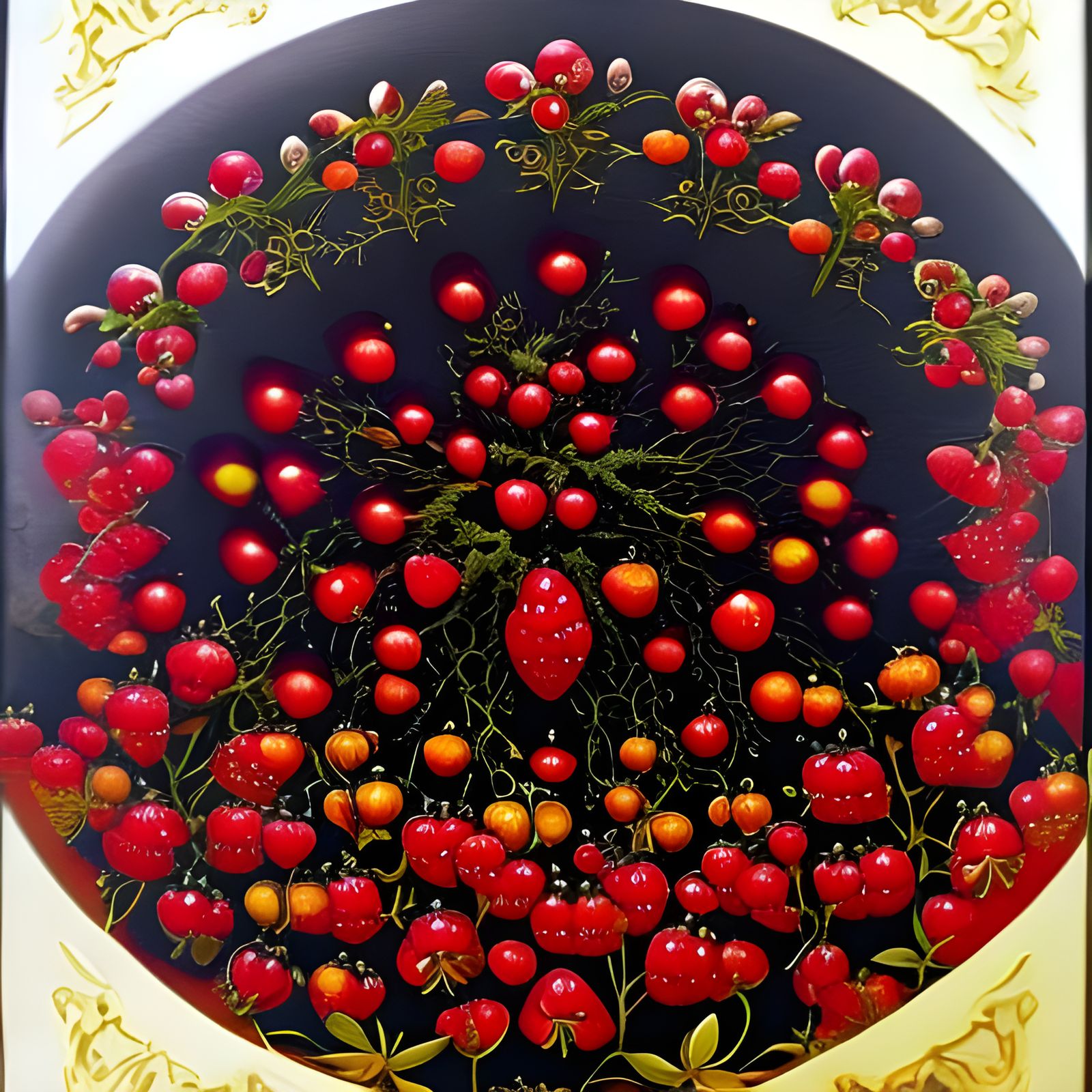 Mishkas Strawberry Bliss #09 - AI Generated Artwork - NightCafe Creator