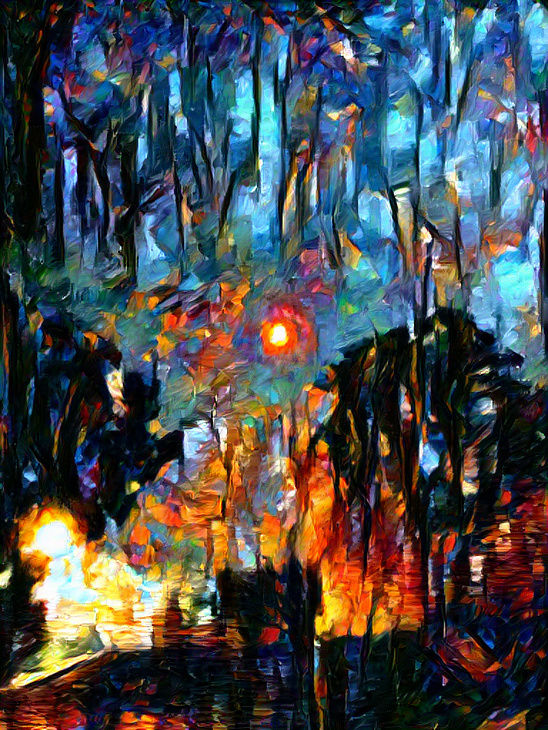 night skies provide solace, even when the sky itself has become something chaotic