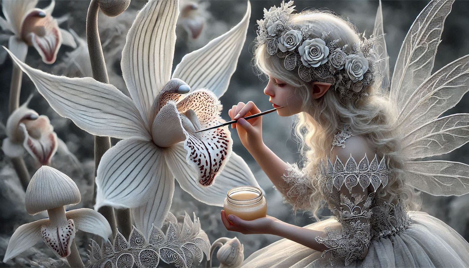 Delicate nectar harvest or plant care ? What do you think ?