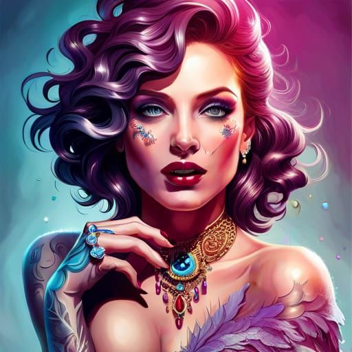 Glitterati AI Generated Artwork NightCafe Creator