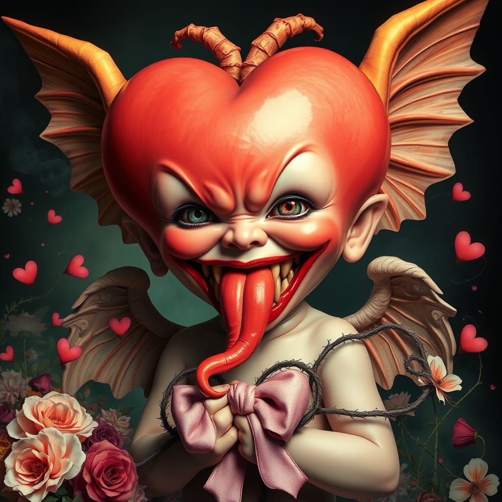 Unhappy Valetine's Day   by @AIUrbanTemple