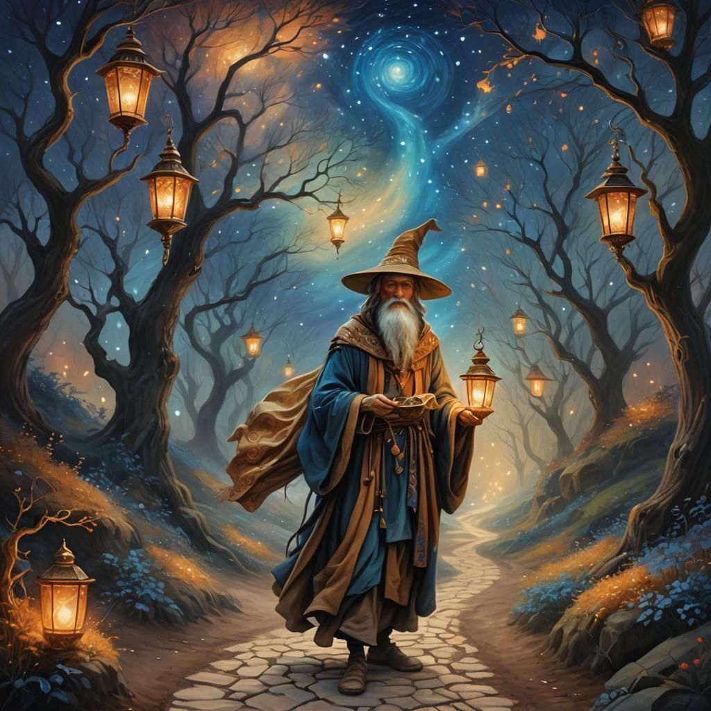 The hermit tarot galactic timeline pondering sauntering enli...