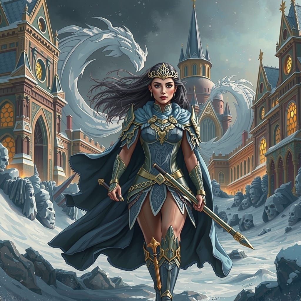 Multiracial Warrior Queen Reigns Over Glittering Winter King...