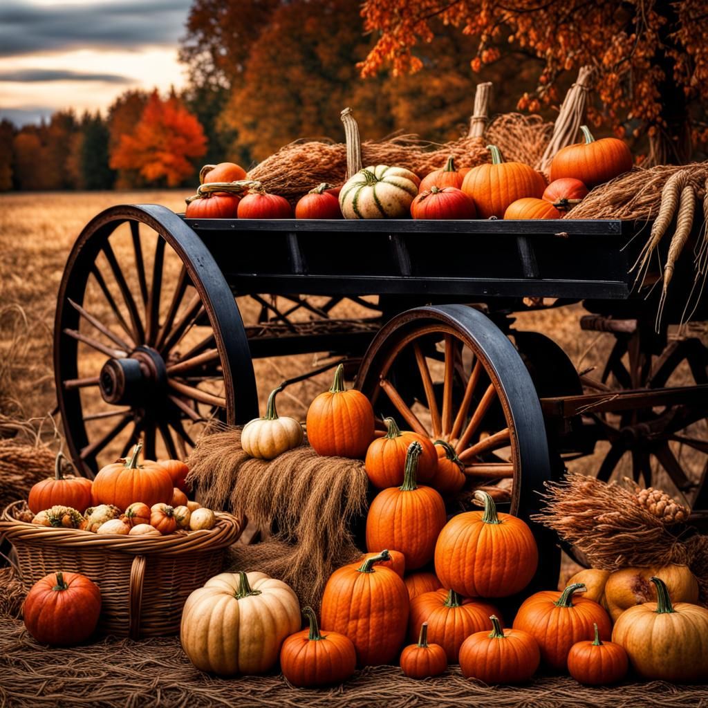 Bountiful fall harvest.   by @Arisiin