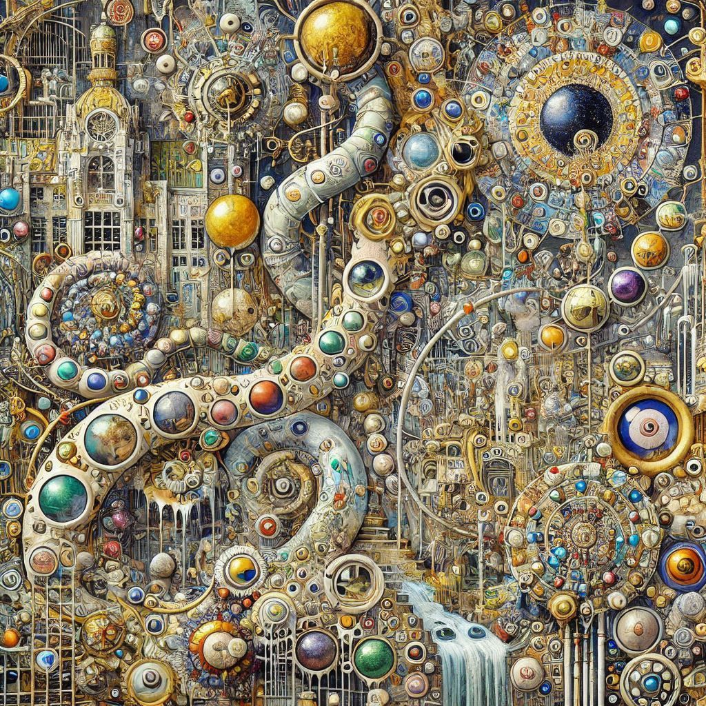 SUPER BUSY ABSTRACT KLIMT STYLE