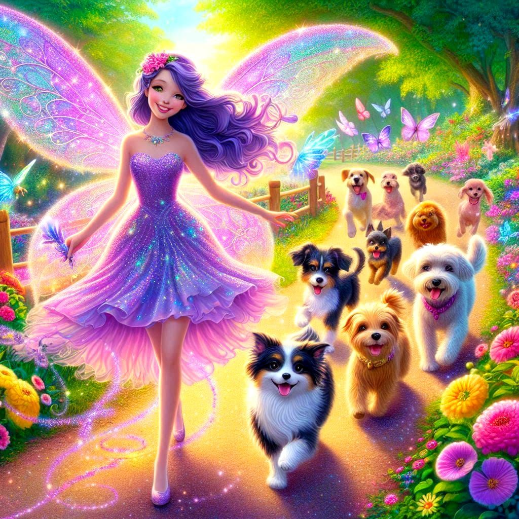 Fairy dog walker