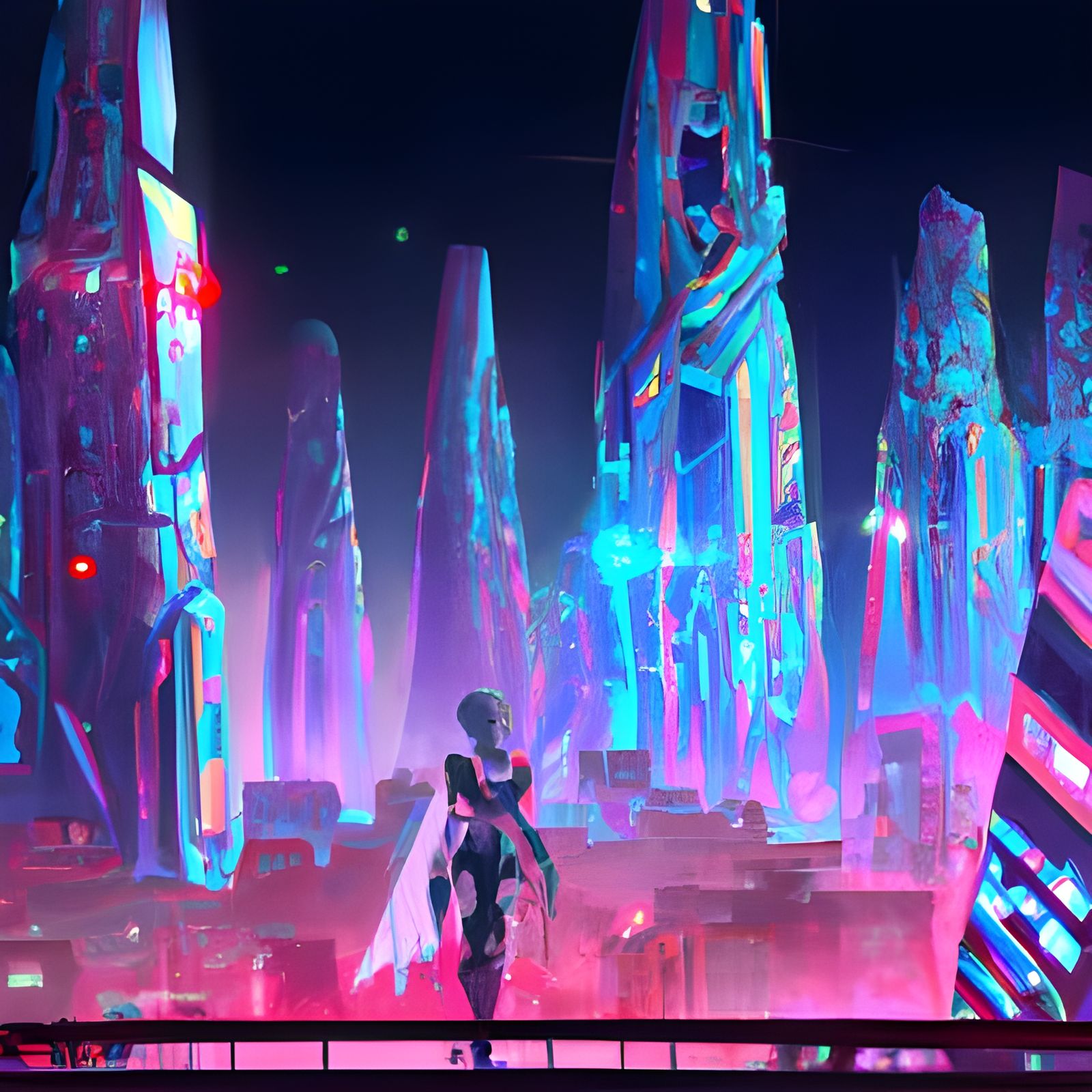 Cyberpunk cityscape milleiu - AI Generated Artwork - NightCafe Creator