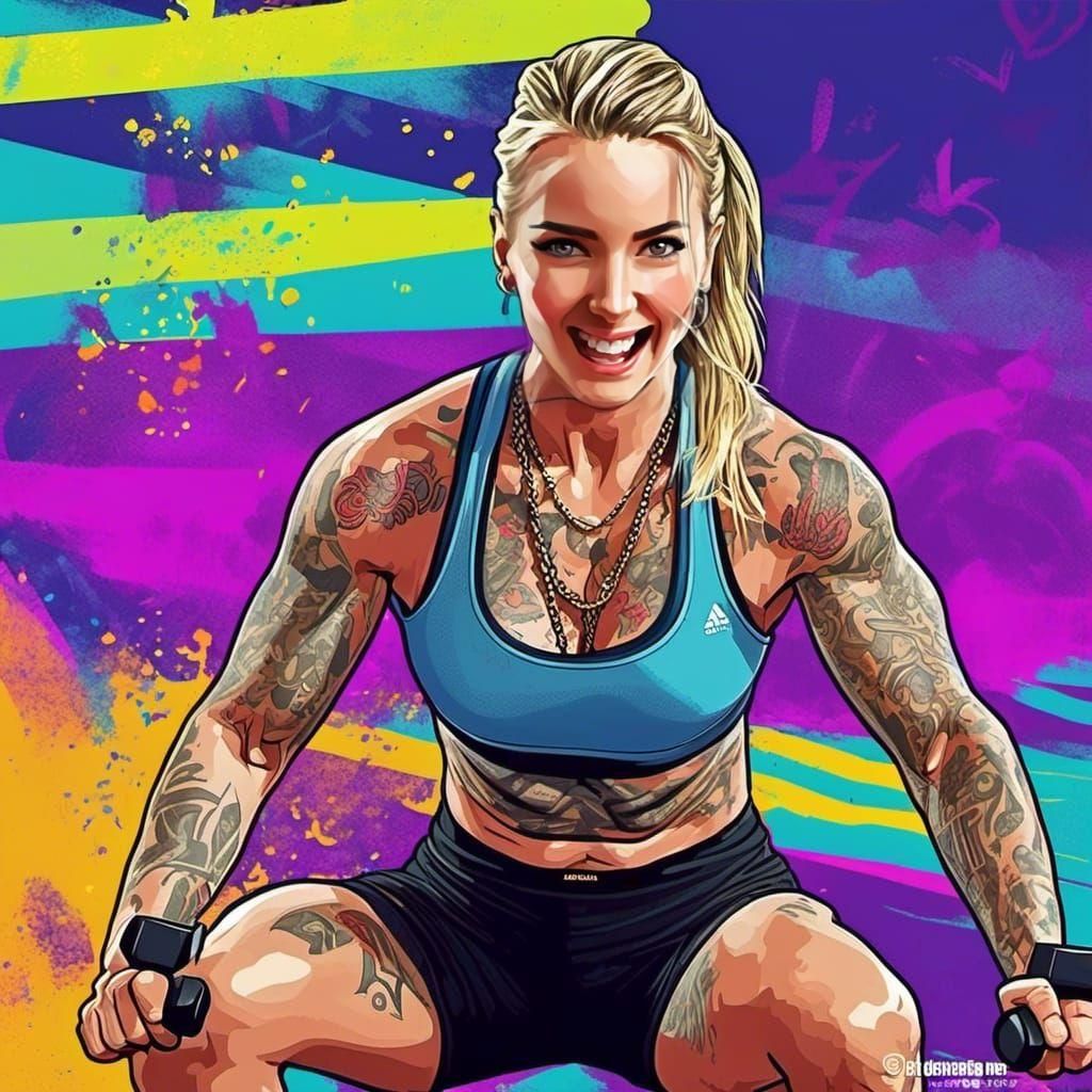 <lora:Rosie face:1.0> workout women