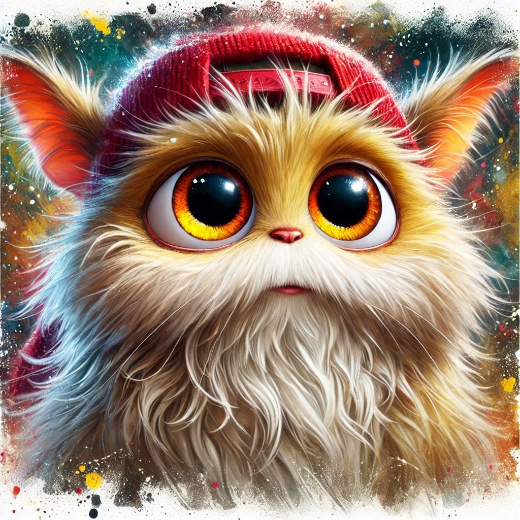 adorable fairy-tale fantasy creature portrait..