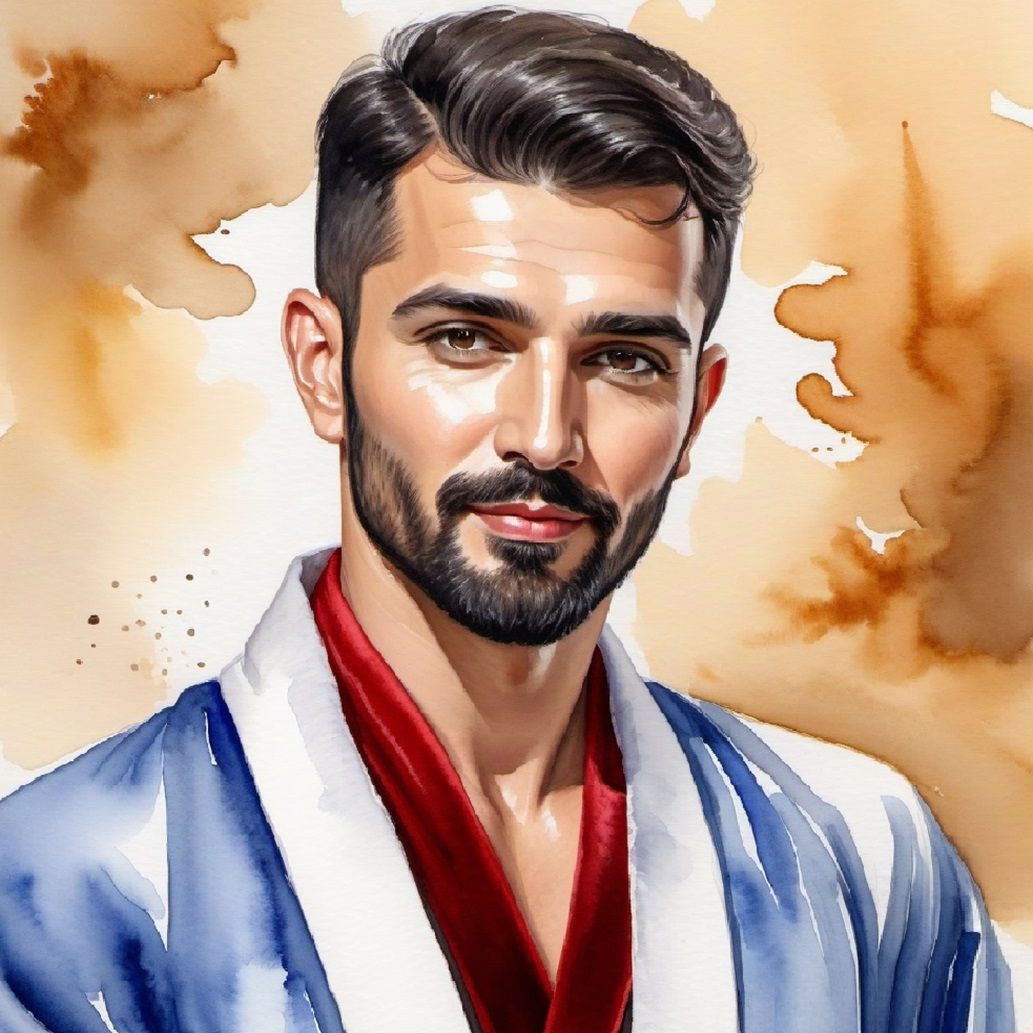 Baycan, a  handsome bearded man