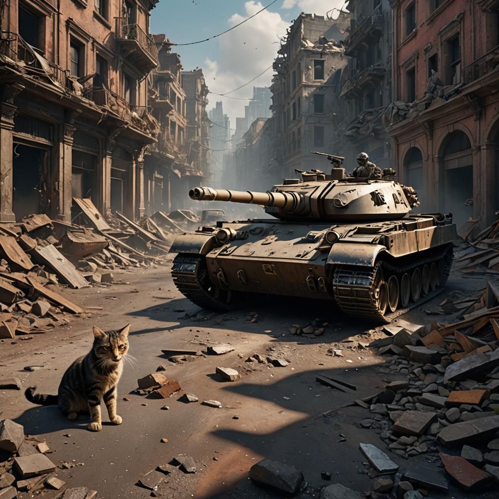 Cat blocking traffic