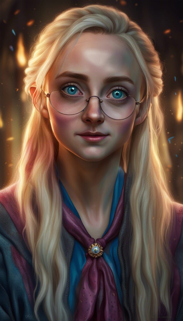 Luna lovegood - AI Generated Artwork - NightCafe Creator