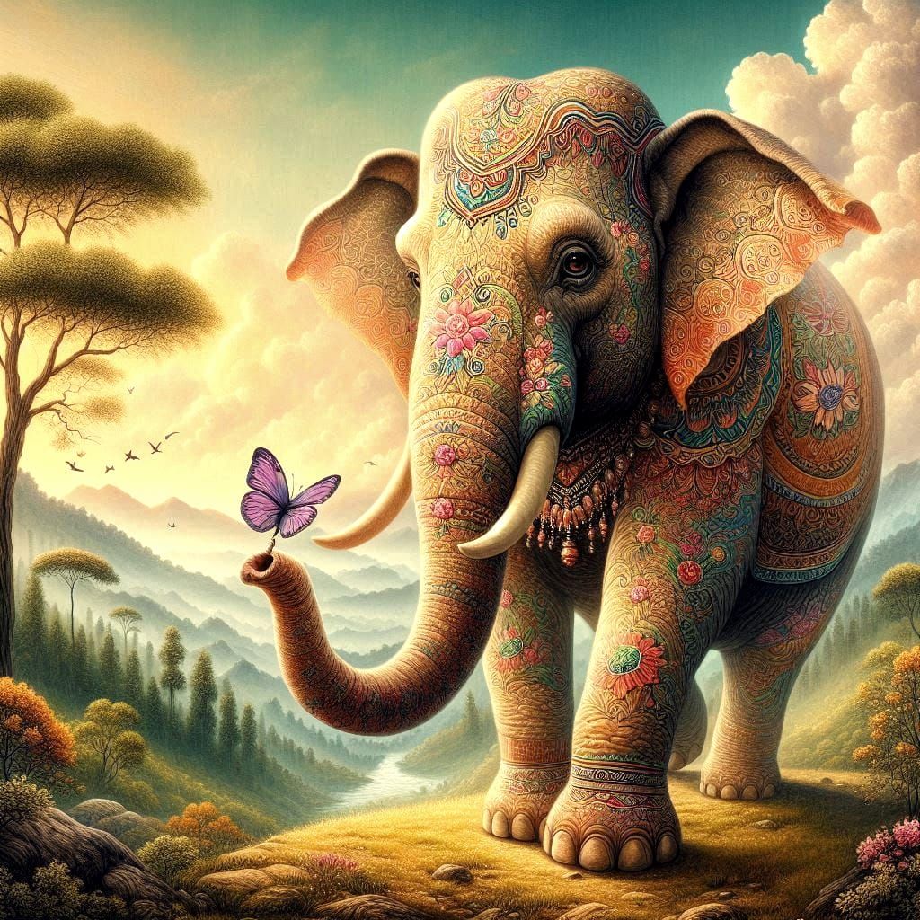 Unlikely freind, big and small.