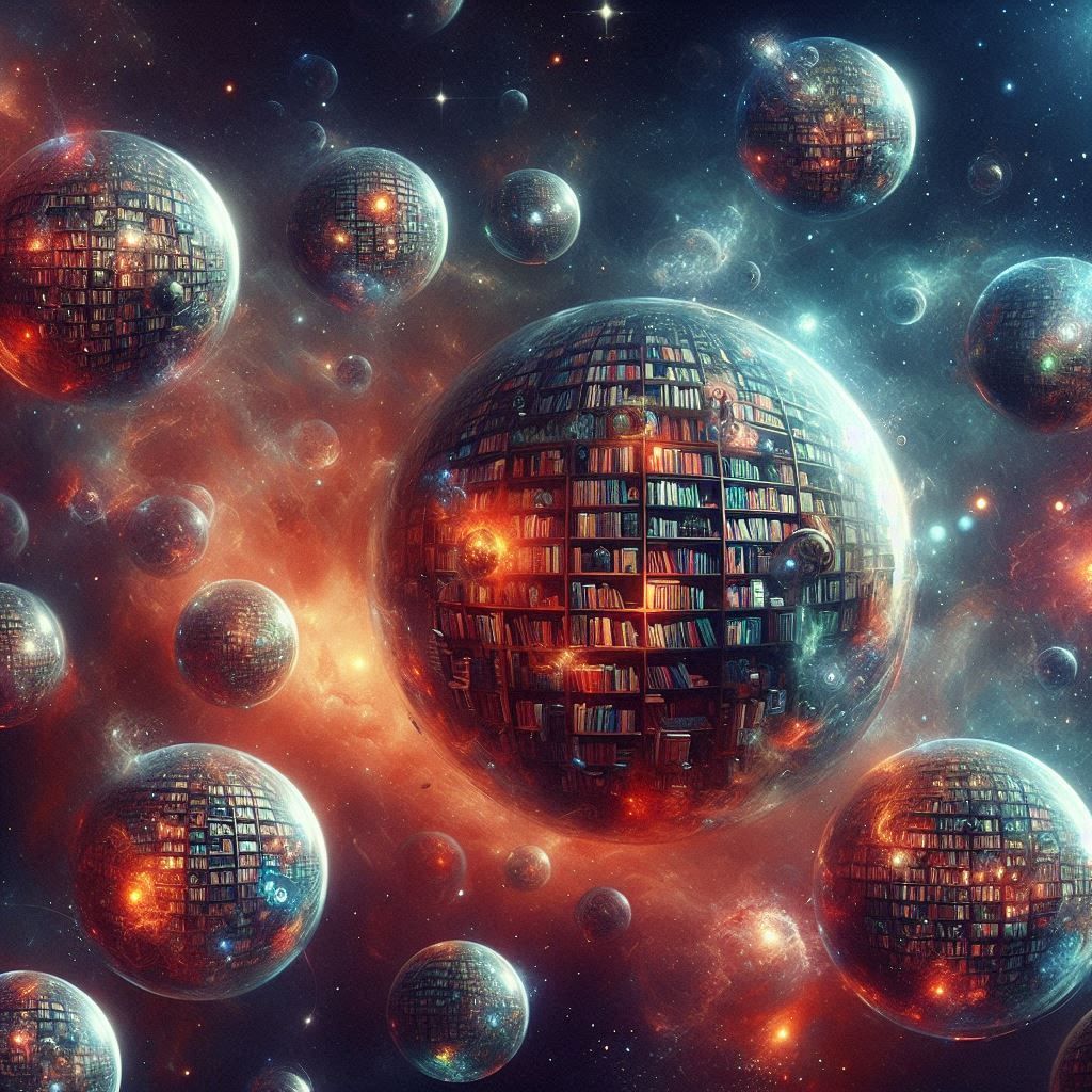 A planet-sized bookshelf