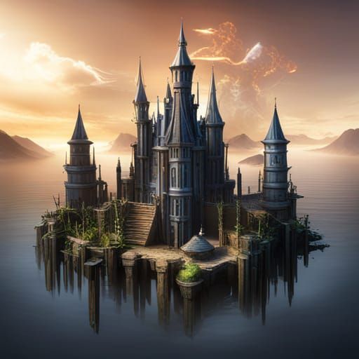 a floating castle