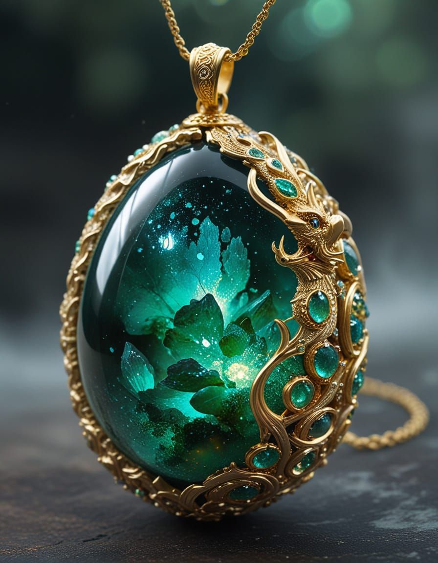 Dragon egg necklace   by @Gonnutzie