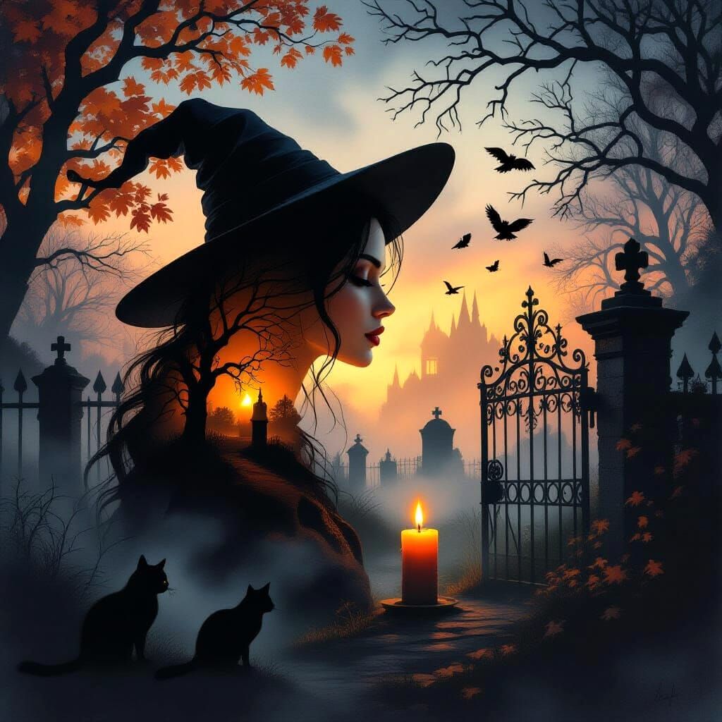 Candlelight of the Witch’s Memory  by @sporeAngel
