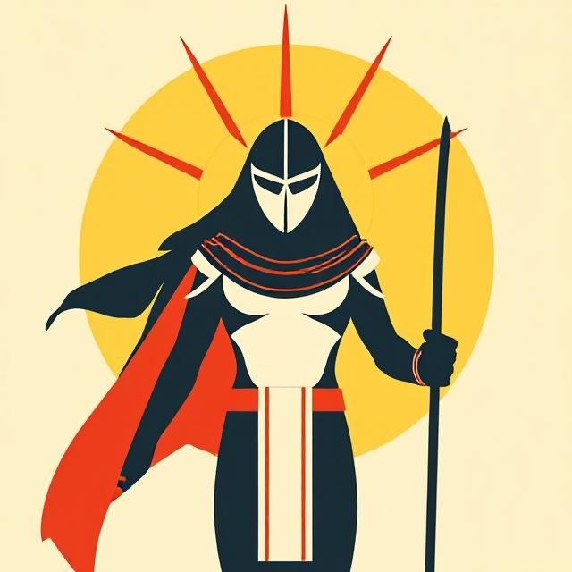 Make me Moon Knight from marvel but his outfit is based off of the Egyptian Sun God Ra.