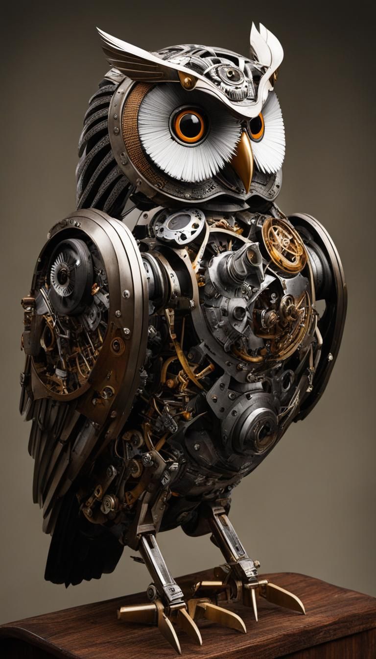 Bupo the Mechanical Owl Friend  by @Shawn
