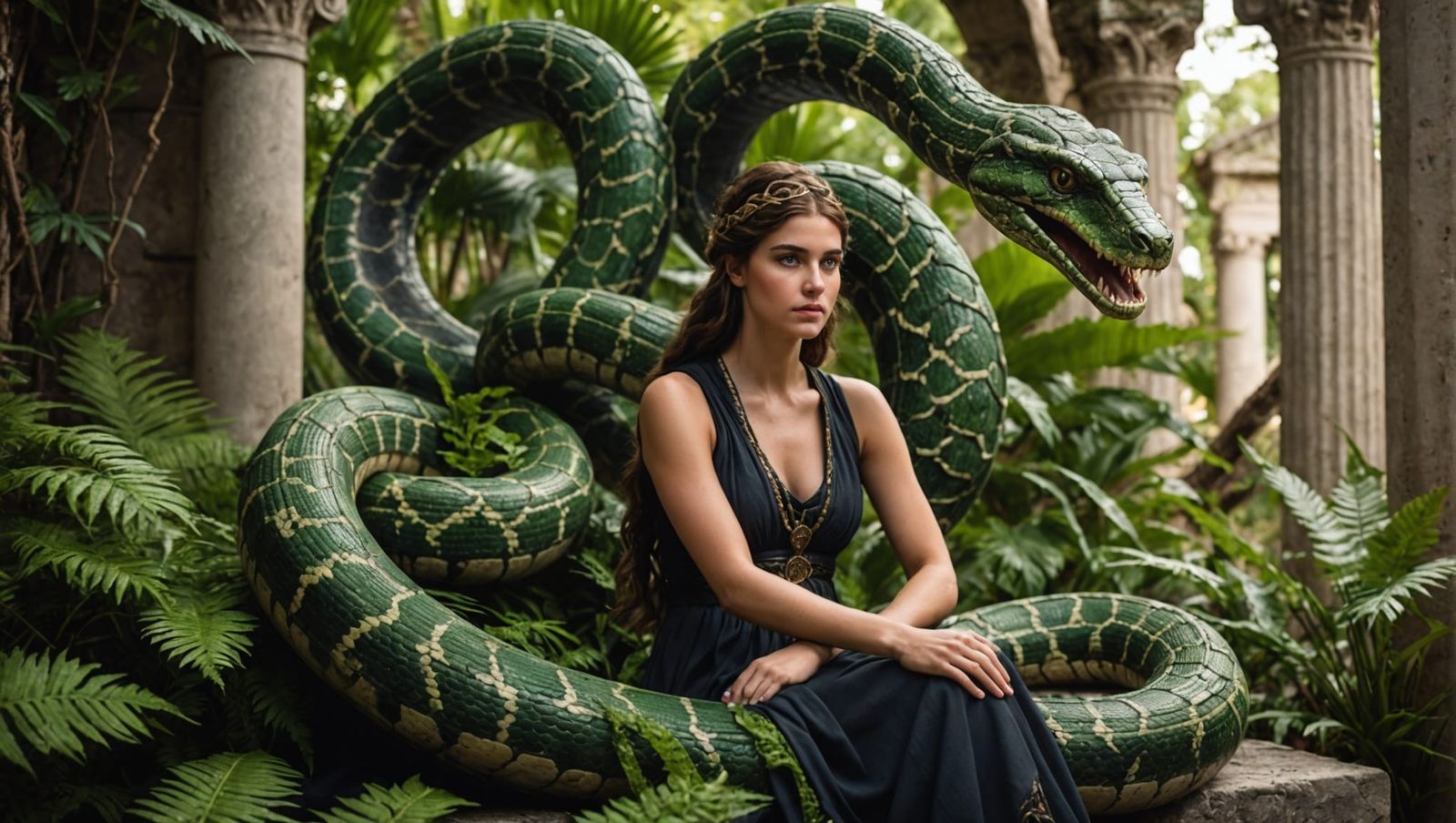 Hanging with her pet